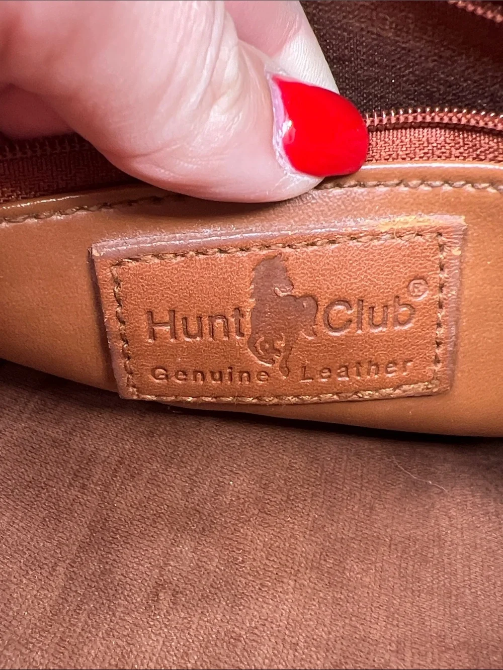 🍄 Vintage 90’s Hunt Club Brown Leather Top-Handle